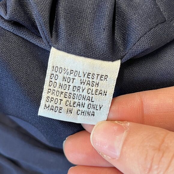 Mac Duggal Navy Long Sleeve Dress - Picture 12 of 12